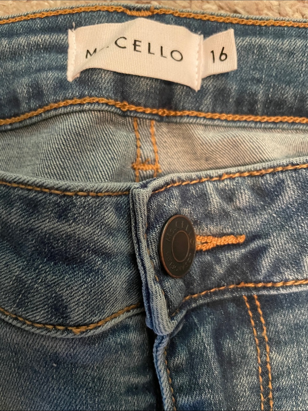 Cello Distressed Straight Leg Jeans in Medium Blue, 16 - Picture 2 of 7